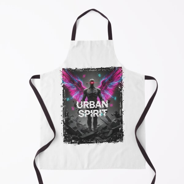 Item preview, Urban Spirit: Cyberpunk Angel with Neon Electric Wings designed and sold by DailyVibesMerch.
