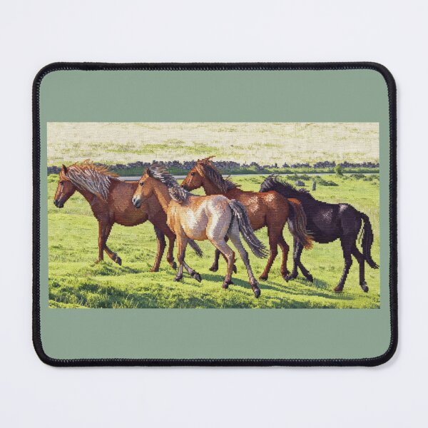 Item preview, Dartmoor Ponies at Gallop(AI+ photography) designed and sold by artsmeow.