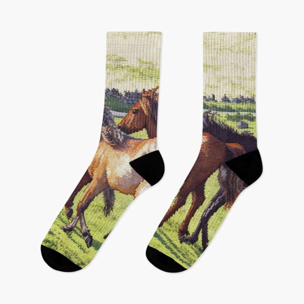 Item preview, Dartmoor Ponies at Gallop(AI+ photography) designed and sold by artsmeow.