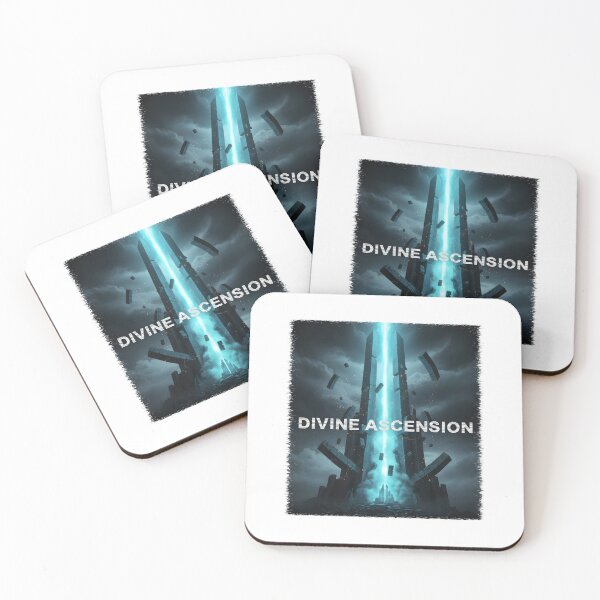 Item preview, Divine Ascension: Neon Blue Fantasy Monolith Portal designed and sold by DailyVibesMerch.