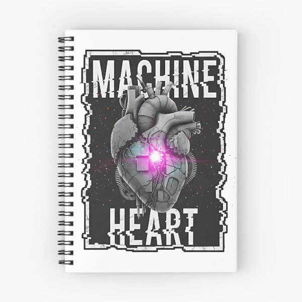 Item preview, Machine Heart: Cyberpunk Bionic Organ with Glitch Frame designed and sold by DailyVibesMerch.