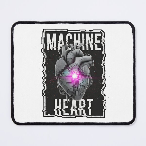 Item preview, Machine Heart: Cyberpunk Bionic Organ with Glitch Frame designed and sold by DailyVibesMerch.