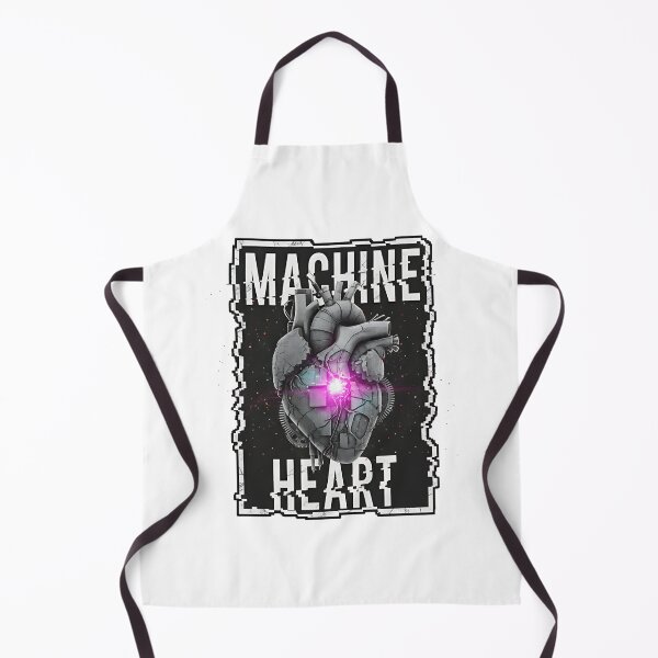 Item preview, Machine Heart: Cyberpunk Bionic Organ with Glitch Frame designed and sold by DailyVibesMerch.