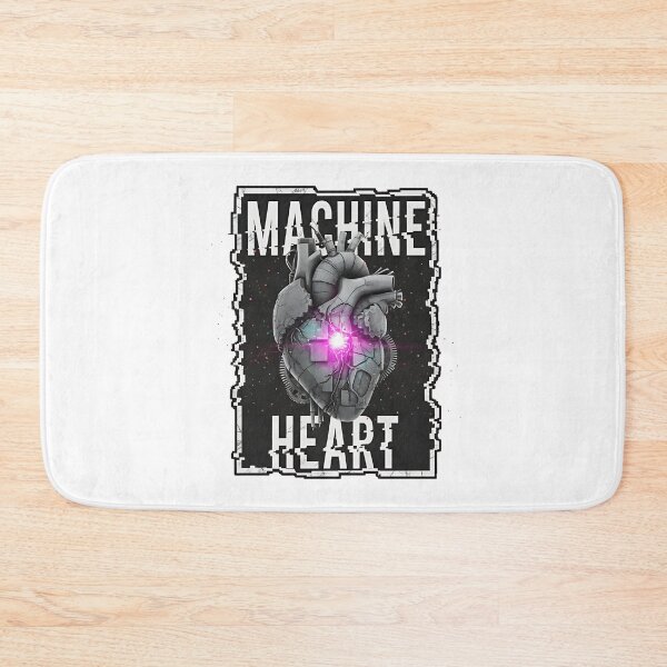 Item preview, Machine Heart: Cyberpunk Bionic Organ with Glitch Frame designed and sold by DailyVibesMerch.
