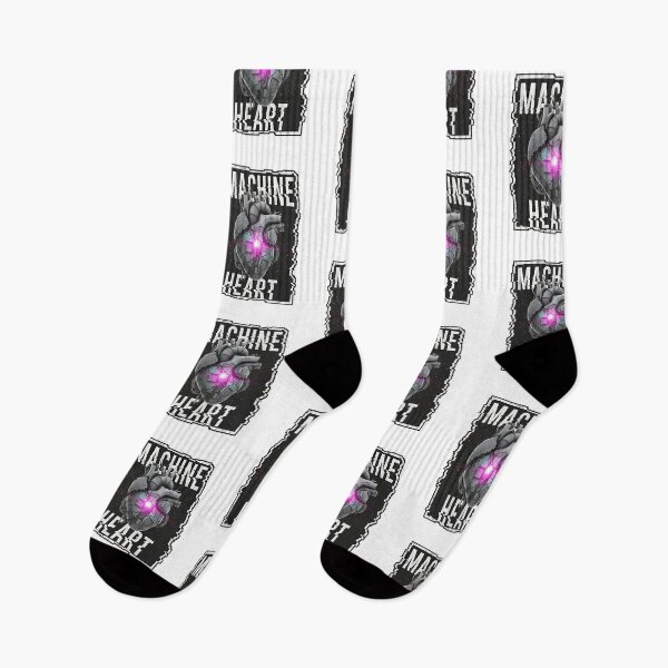 Item preview, Machine Heart: Cyberpunk Bionic Organ with Glitch Frame designed and sold by DailyVibesMerch.