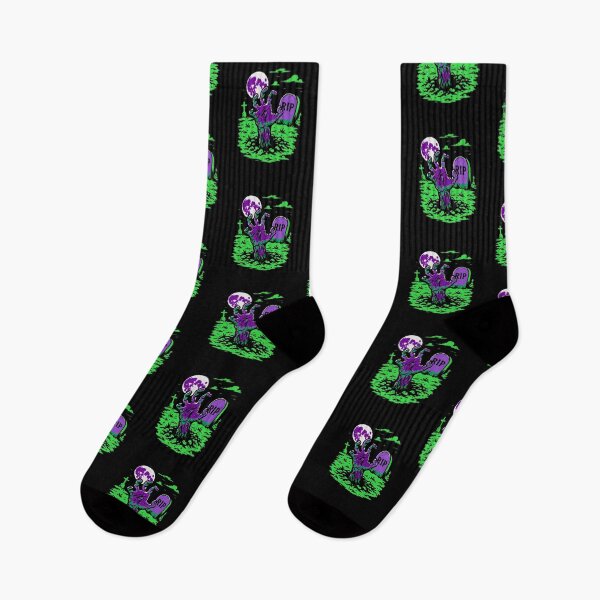 Item preview, Zombie Hand Rising Streetwear Design – Bold Graveyard Illustration designed and sold by ldjcustomdesign.
