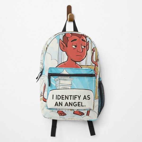 Item preview, I Identify as an Angel Devil Graphic designed and sold by AllPress Studio.