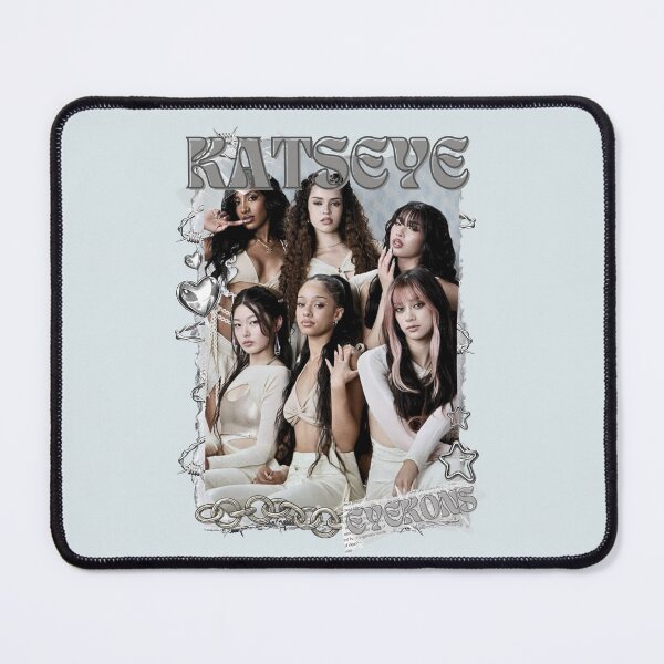 Item preview, KATEYE Kpop Y2K Group Black and White Collage Design designed and sold by AJUNICE STUDIO.