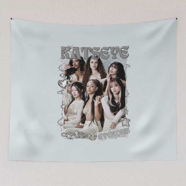 Item preview, KATEYE Kpop Y2K Group Black and White Collage Design designed and sold by AJUNICE STUDIO.