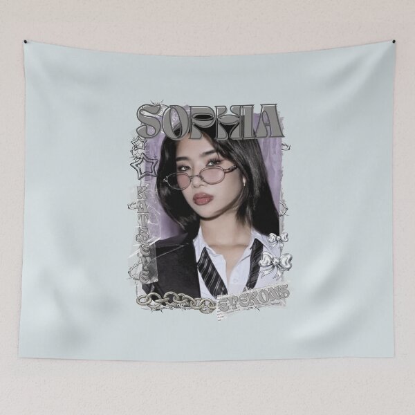 Item preview, KATEYE Sophia Kpop Y2K Group Black and White Collage Design designed and sold by AJUNICE STUDIO.