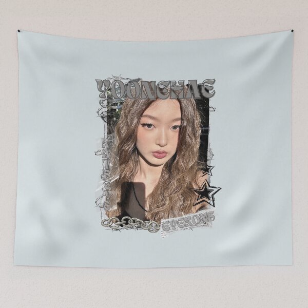 Item preview, KATEYE Yoonchae Kpop Y2K Group Black and White Collage Design designed and sold by AJUNICE STUDIO.