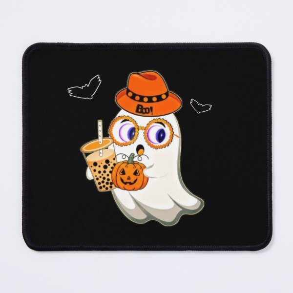 Item preview, Cute Ghost Drinking Coffee – Funny Halloween Horror Coffee Lover Design designed and sold by Nirmala67.