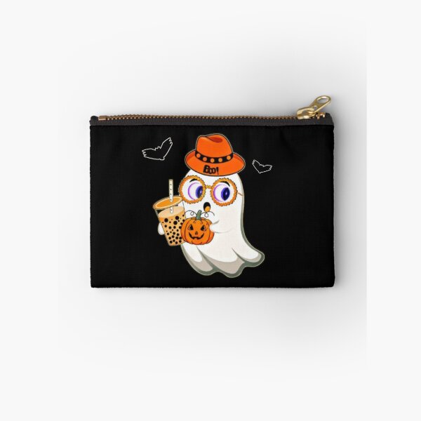 Item preview, Cute Ghost Drinking Coffee – Funny Halloween Horror Coffee Lover Design designed and sold by Nirmala67.