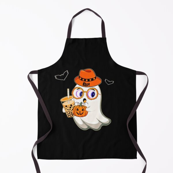 Item preview, Cute Ghost Drinking Coffee – Funny Halloween Horror Coffee Lover Design designed and sold by Nirmala67.