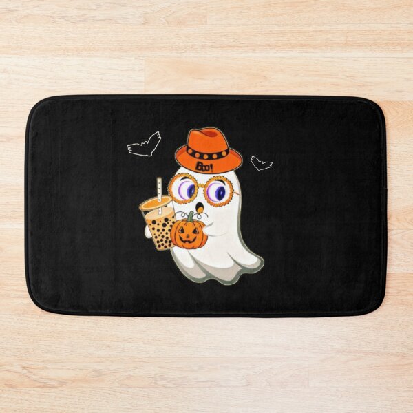Item preview, Cute Ghost Drinking Coffee – Funny Halloween Horror Coffee Lover Design designed and sold by Nirmala67.