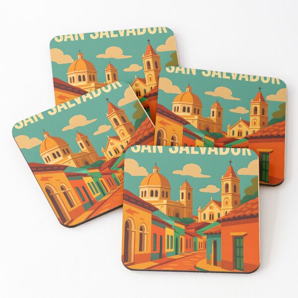 Item preview, Discover San Salvador - Vintage El Salvador Travel Poste designed and sold by ElSalvadorArte.
