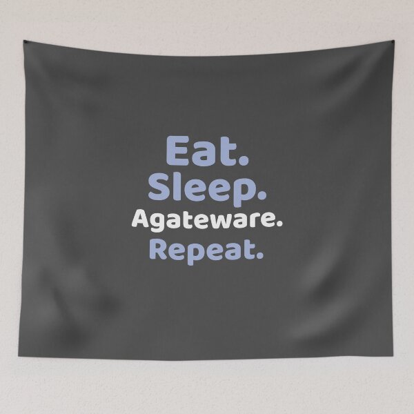 Item preview, Eat. Sleep. Agateware. Repeat. - Agateware Pottery designed and sold by TaurusC95.