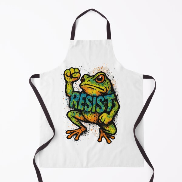 Item preview, Pegatina estilo grafiti para camiseta solidaria de Resist Frog Fist designed and sold by GeniePixel.