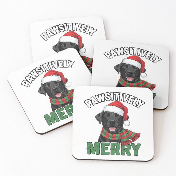 Item preview, Black Lab PAWSITIVELY Merry  designed and sold by Cozy Snug Shop.