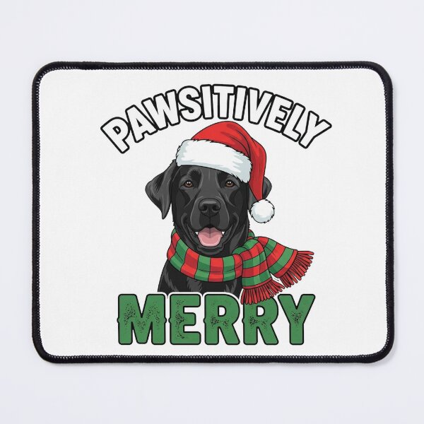Item preview, Black Lab PAWSITIVELY Merry designed and sold by Cozy Snug Shop.