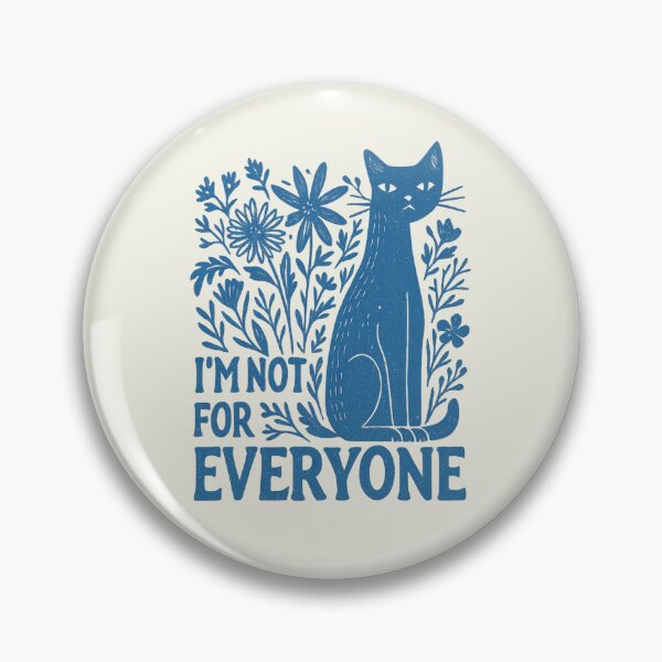 Item preview, I'm Not for Everyone Sarcastic Cat Boho Wildflowers Vintage designed and sold by SunfullyYours.
