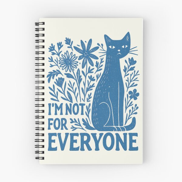 Item preview, I'm Not for Everyone Sarcastic Cat Boho Wildflowers Vintage designed and sold by SunfullyYours.