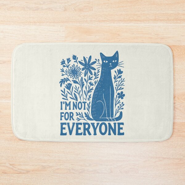 Item preview, I'm Not for Everyone Sarcastic Cat Boho Wildflowers Vintage designed and sold by SunfullyYours.