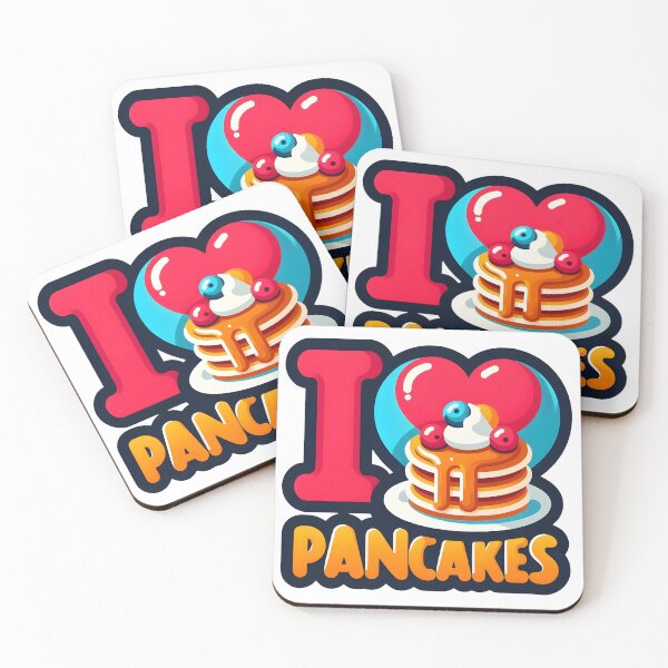Item preview, I Love Pancakes with Cute Syrup Stack and Berries. designed and sold by The-T-In-Retro.