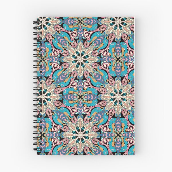 Aperçu de l'œuvre Motif floral mandala coloré et complexe créée et vendue par TrendTex.