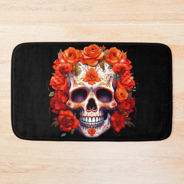 Item preview, Day of the Dead Skull T-shirt designed and sold by WolfenStudio.