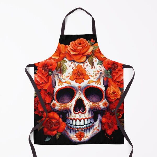 Item preview, Day of the Dead Skull T-shirt designed and sold by WolfenStudio.