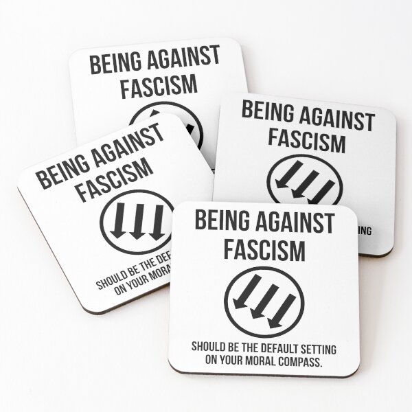 Item preview, Being against fascism should be the default setting on your moral compass.  designed and sold by Rachel the Artist .