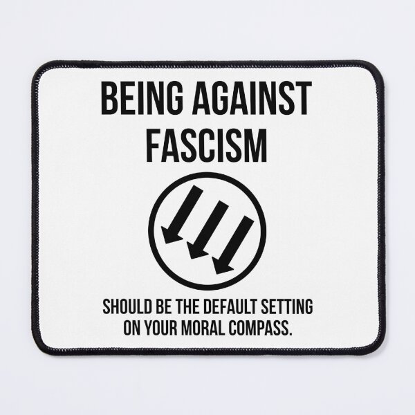 Item preview, Being against fascism should be the default setting on your moral compass. designed and sold by Rachel the Artist .