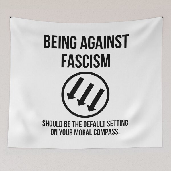 Item preview, Being against fascism should be the default setting on your moral compass.  designed and sold by Rachel the Artist .