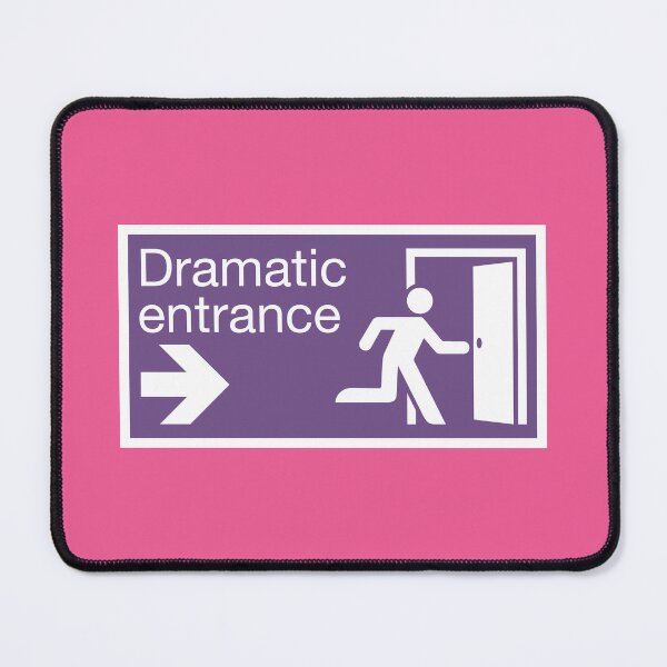 Item preview, Dramatic entrance exit door sign drama club designed and sold by Captain Banjo.