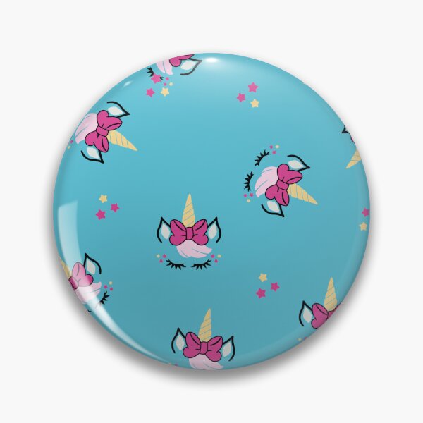 Item preview, Adorable Unicorn Pattern on Blue Background designed and sold by TrendTex.