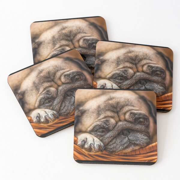Item preview, Pug portrait by elbvue designed and sold by elbvue.