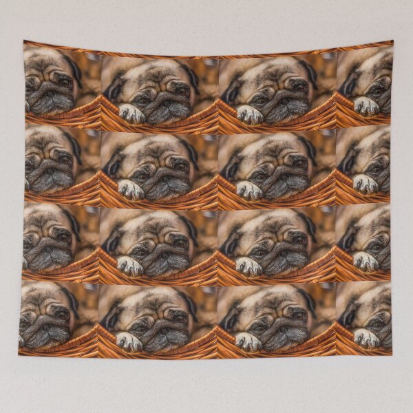 Item preview, Pug portrait by elbvue designed and sold by elbvue.