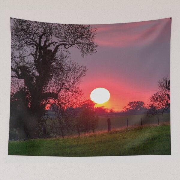 Item preview, Warm Orange Sunset designed and sold by FOLK ART FUSION by heidiannemorris.