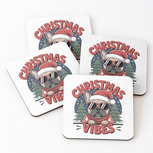Item preview, Cool Christmas Vibes Dog designed and sold by SoftStyleStudio ⭐⭐⭐.