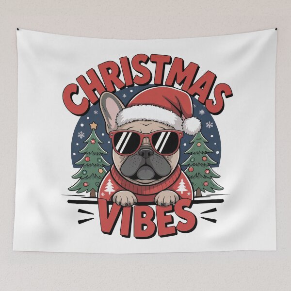 Item preview, Cool Christmas Vibes Dog designed and sold by SoftStyleStudio ⭐⭐⭐.
