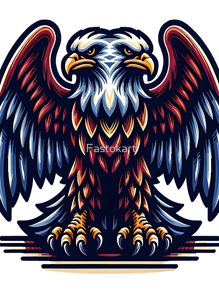 Thumbnail 3 of 3, Scarf, Double eagle designed and sold by Fastokart.