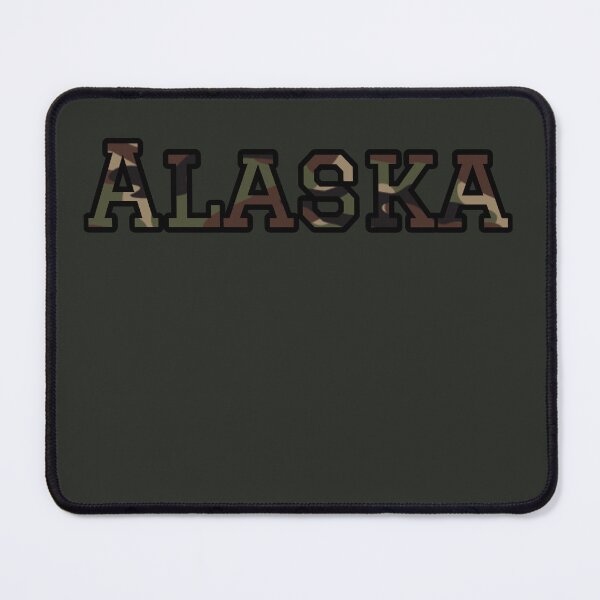 Item preview, Alaska Camo Typography – Rugged Outdoor Military Style Design designed and sold by Long Family Gifts.