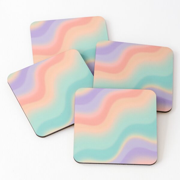 Item preview, Pastel Rainbow Wave Abstract Pattern designed and sold by YRDigitalArt.