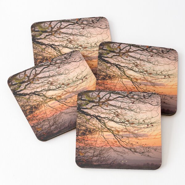 Item preview, Orange Beech Tree Sunset designed and sold by FOLK ART FUSION by heidiannemorris.