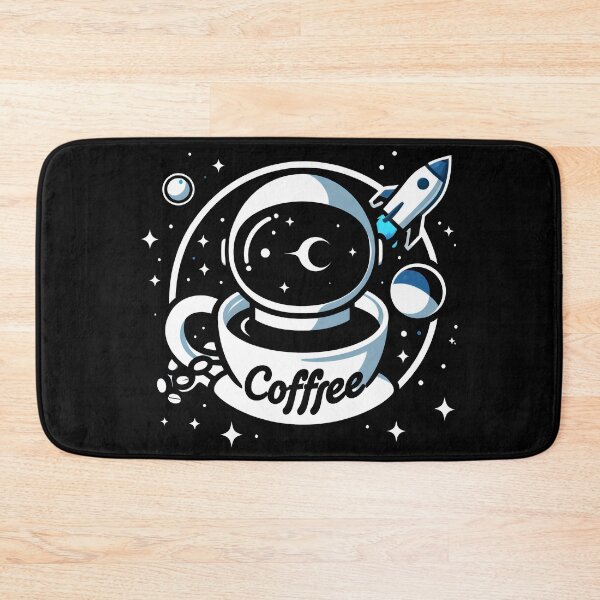 Item preview, Astronaut in Coffee Cup with Rocket in Space. designed and sold by The-T-In-Retro.