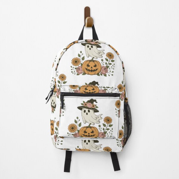 Item preview, Floral Ghost and Pumpkin - Boho Halloween Aesthetic designed and sold by xKaPie.