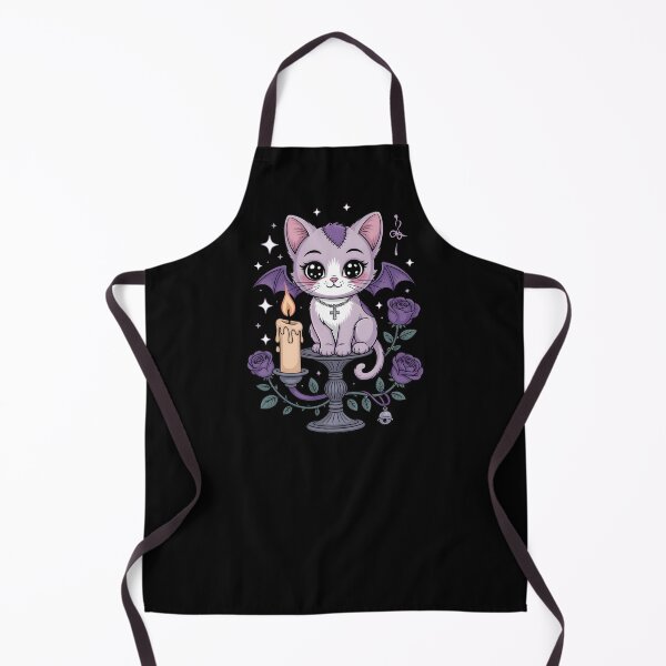 Item preview, Gothic Vampire Cat with Candle and Roses designed and sold by Betsytiptoe.