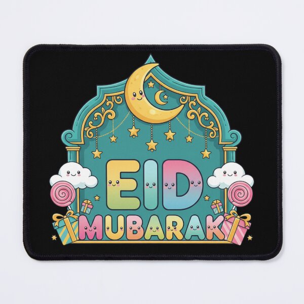 Item preview, Adorable "EID MUBARAK" Pastel Mosque Arch Celebration (V.2) designed and sold by D-Islamic.