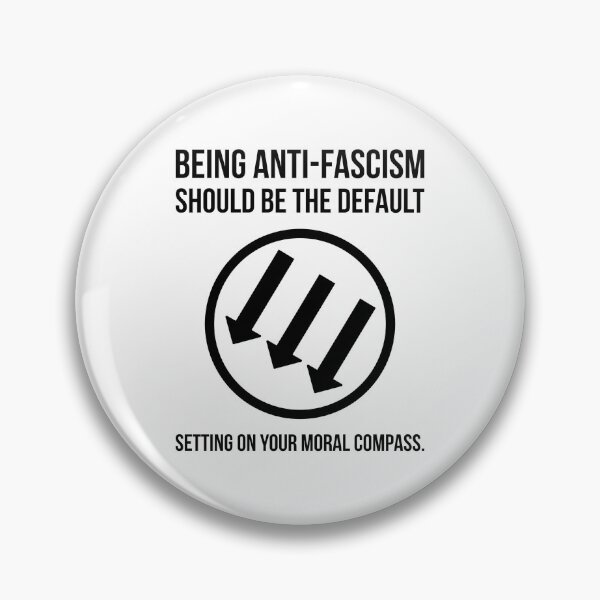 Item preview, Being anti-fascism should be the default setting on your moral compass.  designed and sold by Rachel the Artist .